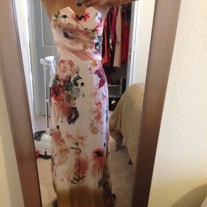 Ted baker botanical dress long